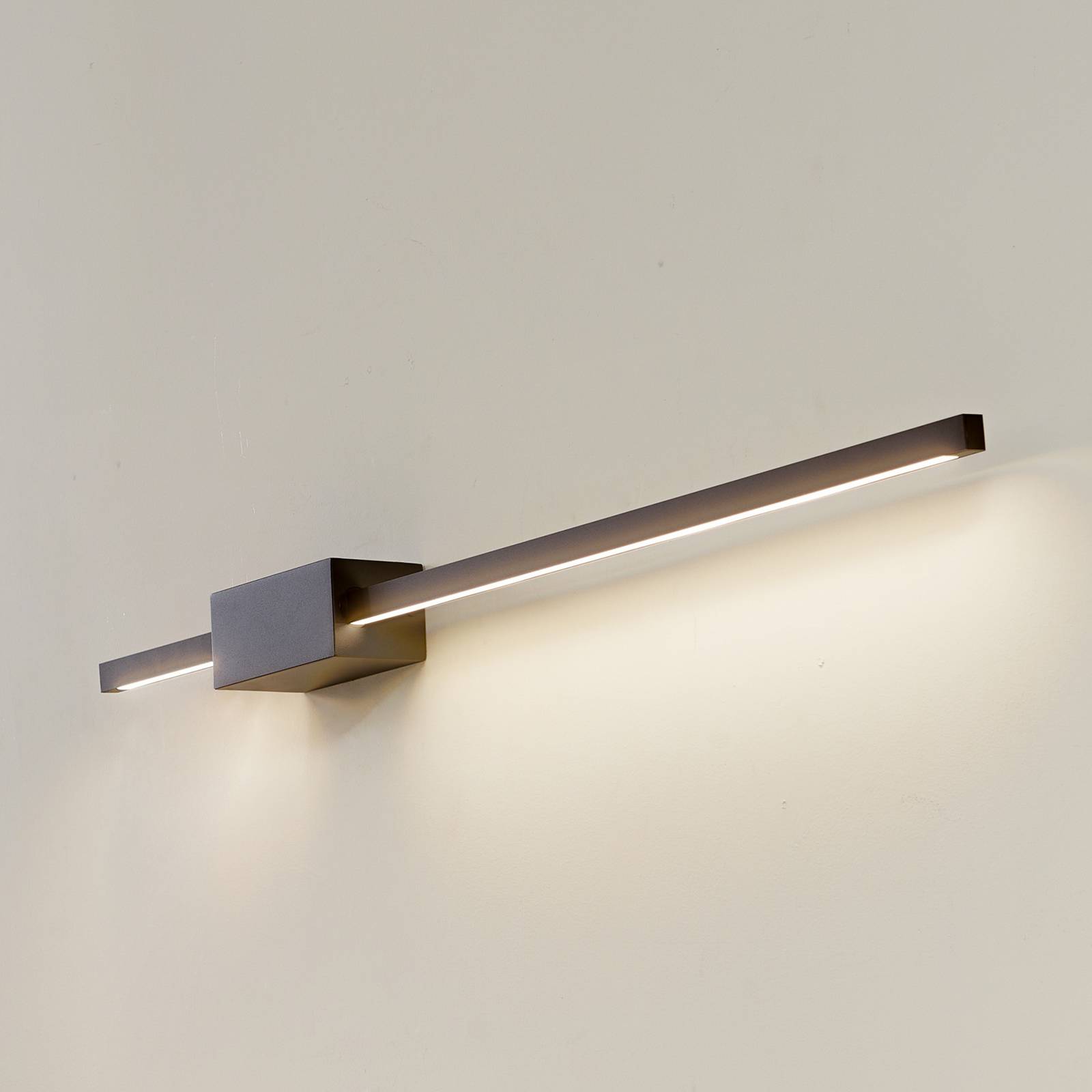 foto del prodotto lucande applique a led skaila, nero, lunghezza 90 cm, 3.000 k