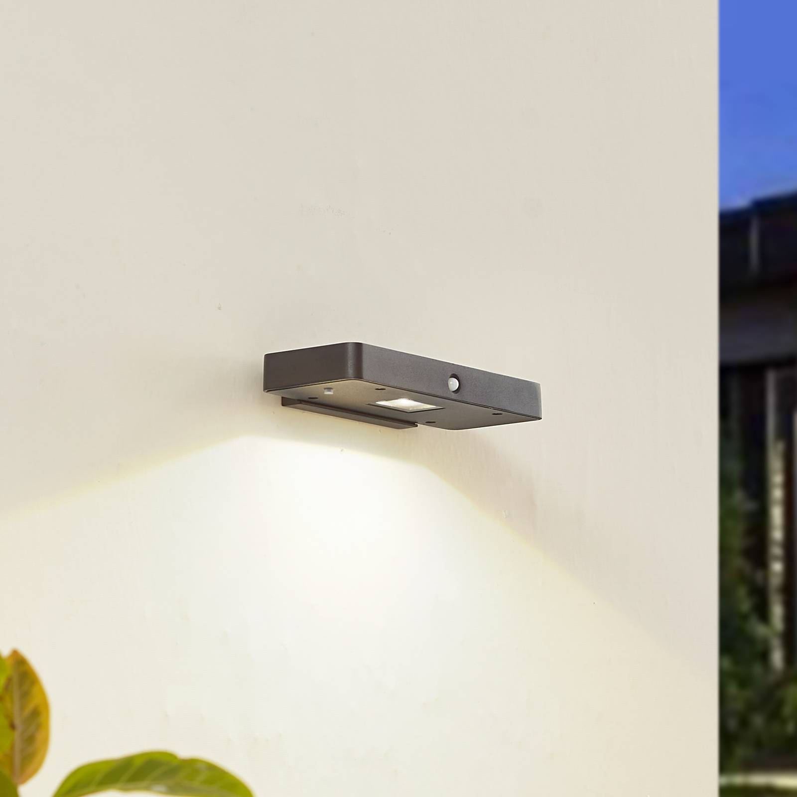 foto del prodotto lucande applique a led tavon, angolare, nera, sensore