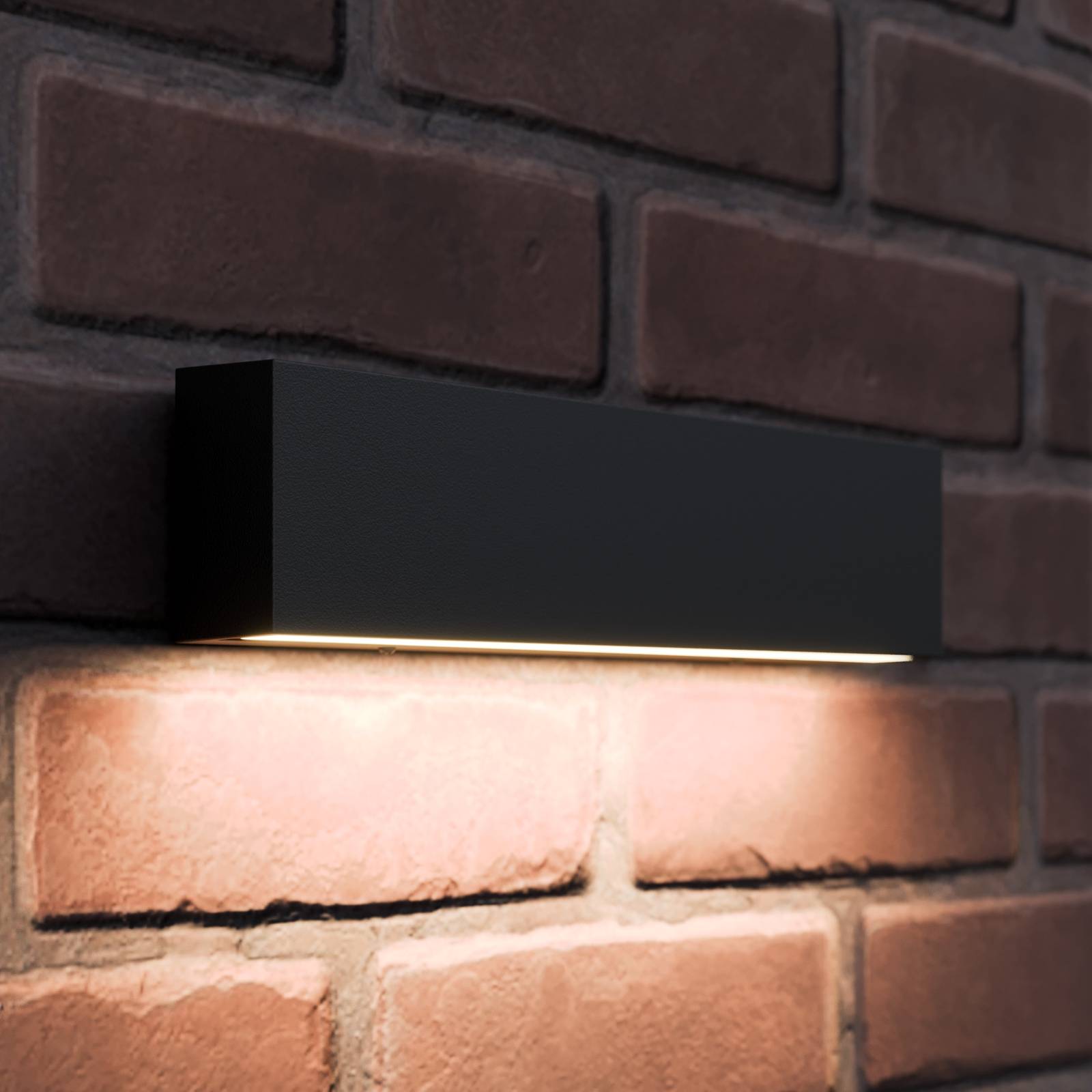 immagine 0 del prodotto lucande applique da esterni led elvira, antracite, metallo, bianco caldo, ip65