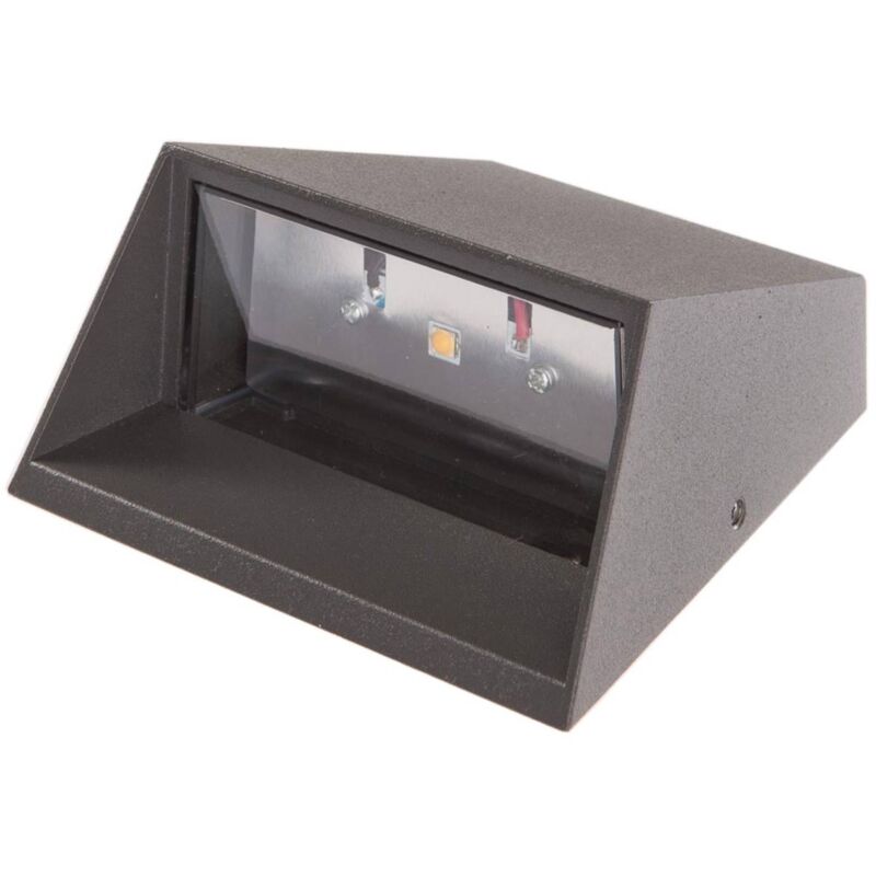 foto del prodotto lucande applique da esterni led hanno, antracite, metallo, ip54