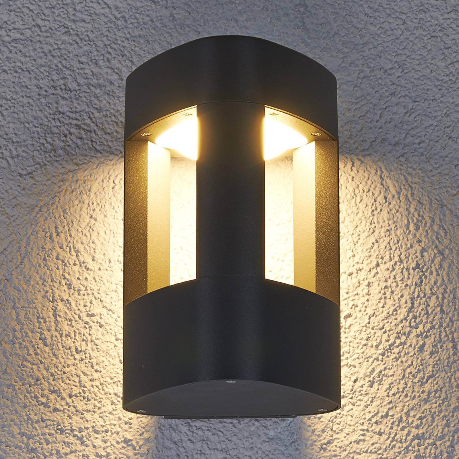 foto del prodotto lucande applique da esterni led pirron, triangolare, metallo, ip54