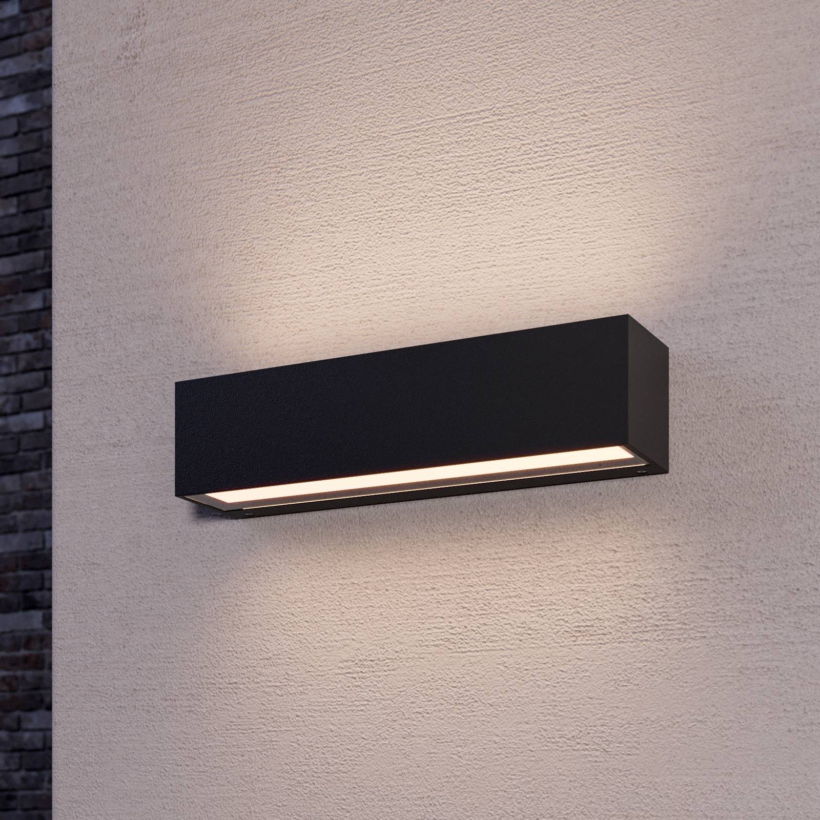 foto del prodotto lucande applique da esterni led tilde, antracite, alluminio, ip65