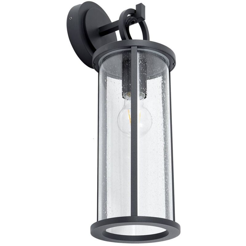 foto del prodotto lucande applique da esterno emmeline, bolle, alluminio, altezza 45cm