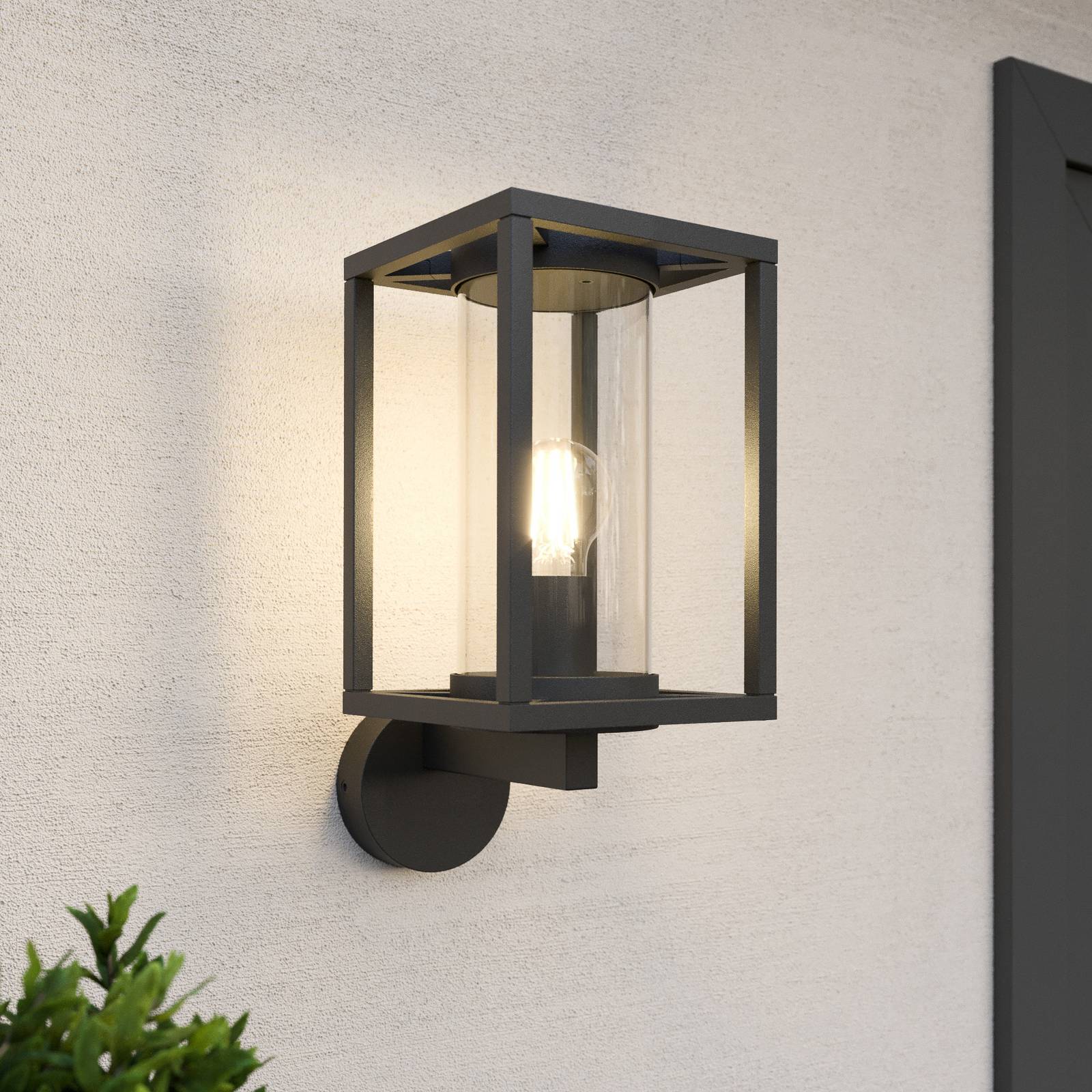 foto del prodotto lucande applique da esterno ferda, verticale, antracite, ip44