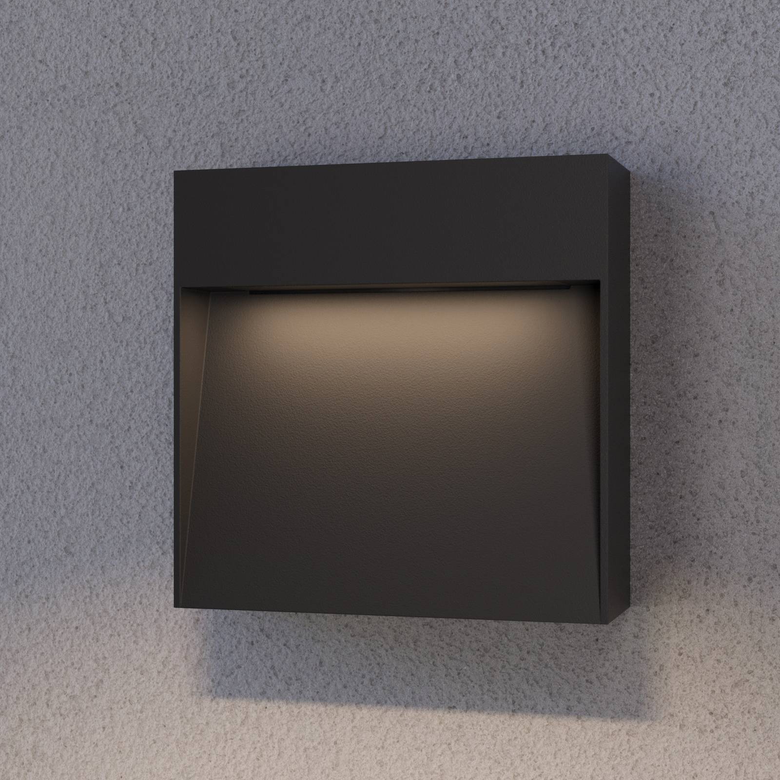 foto del prodotto lucande applique da esterno noreia, 13 cm, antracite, ip65, g9