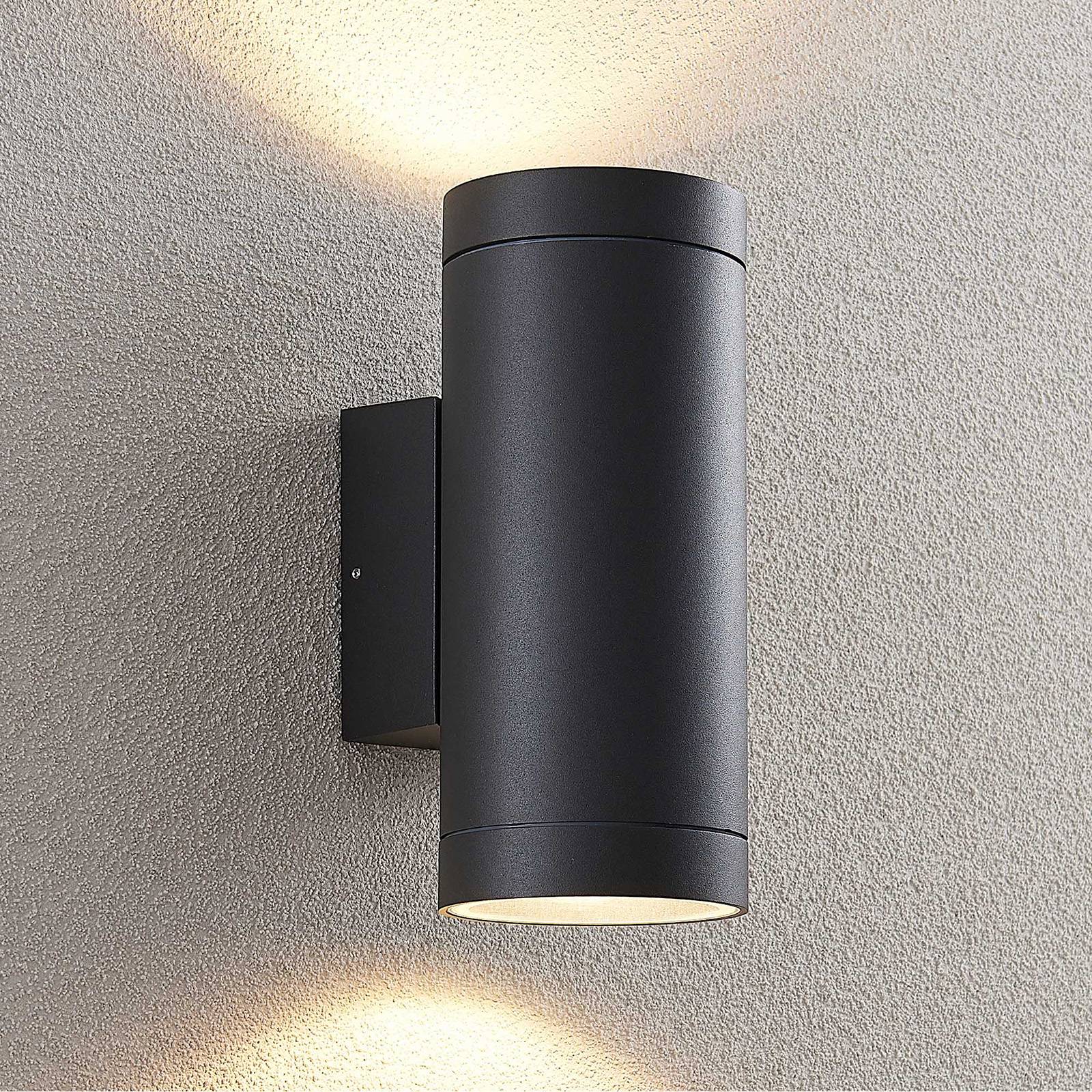 foto del prodotto lucande applique da esterno thomke, a 2 luci, antracite, alluminio