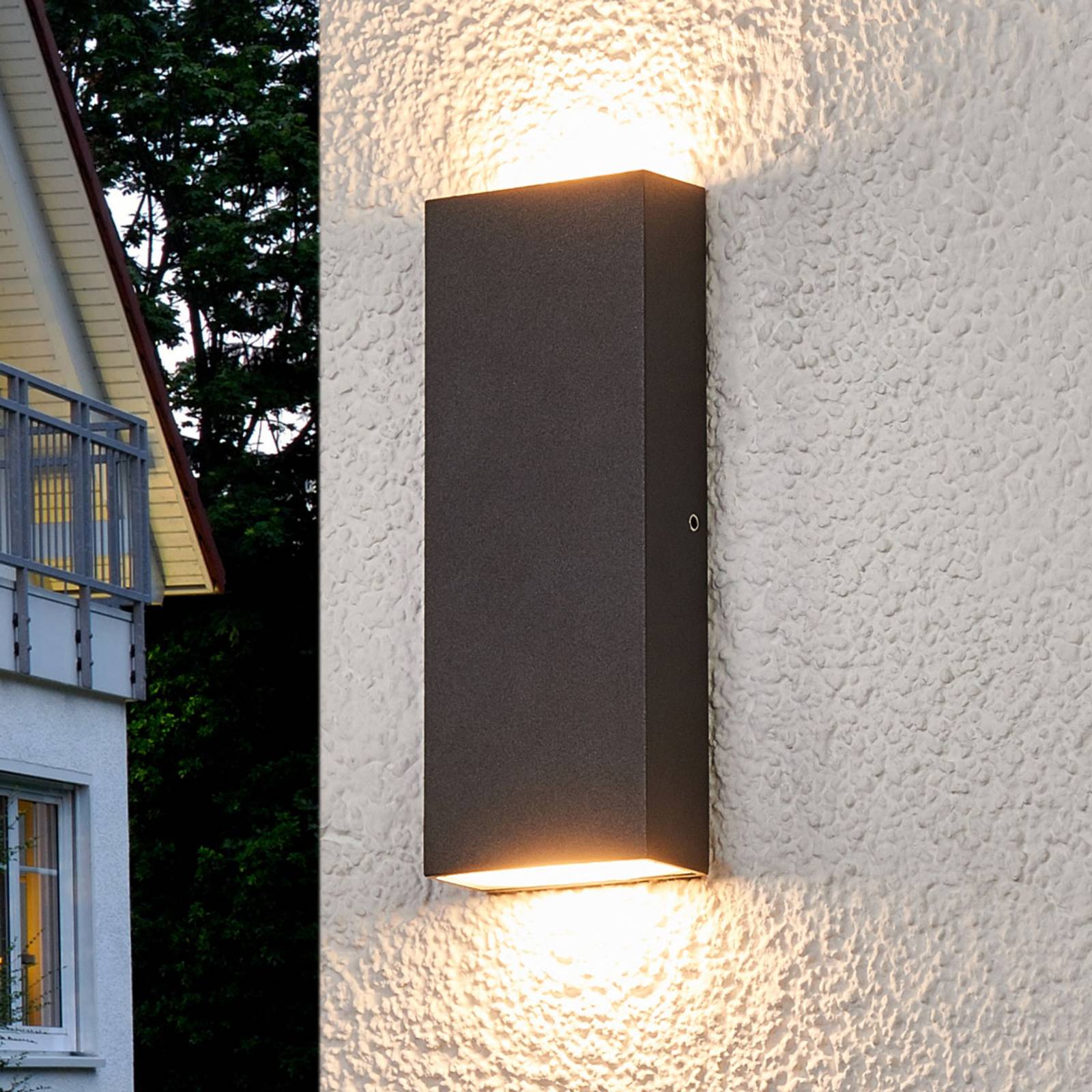 foto del prodotto lucande applique led da esterni corda, forma piatta