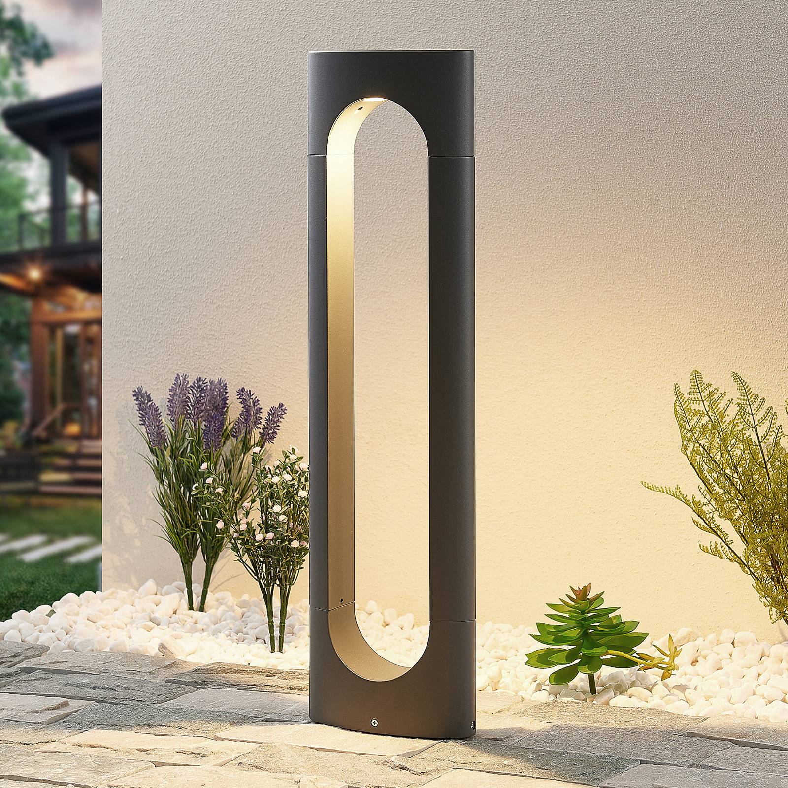 foto del prodotto lucande fenti lampione a led, 65 cm