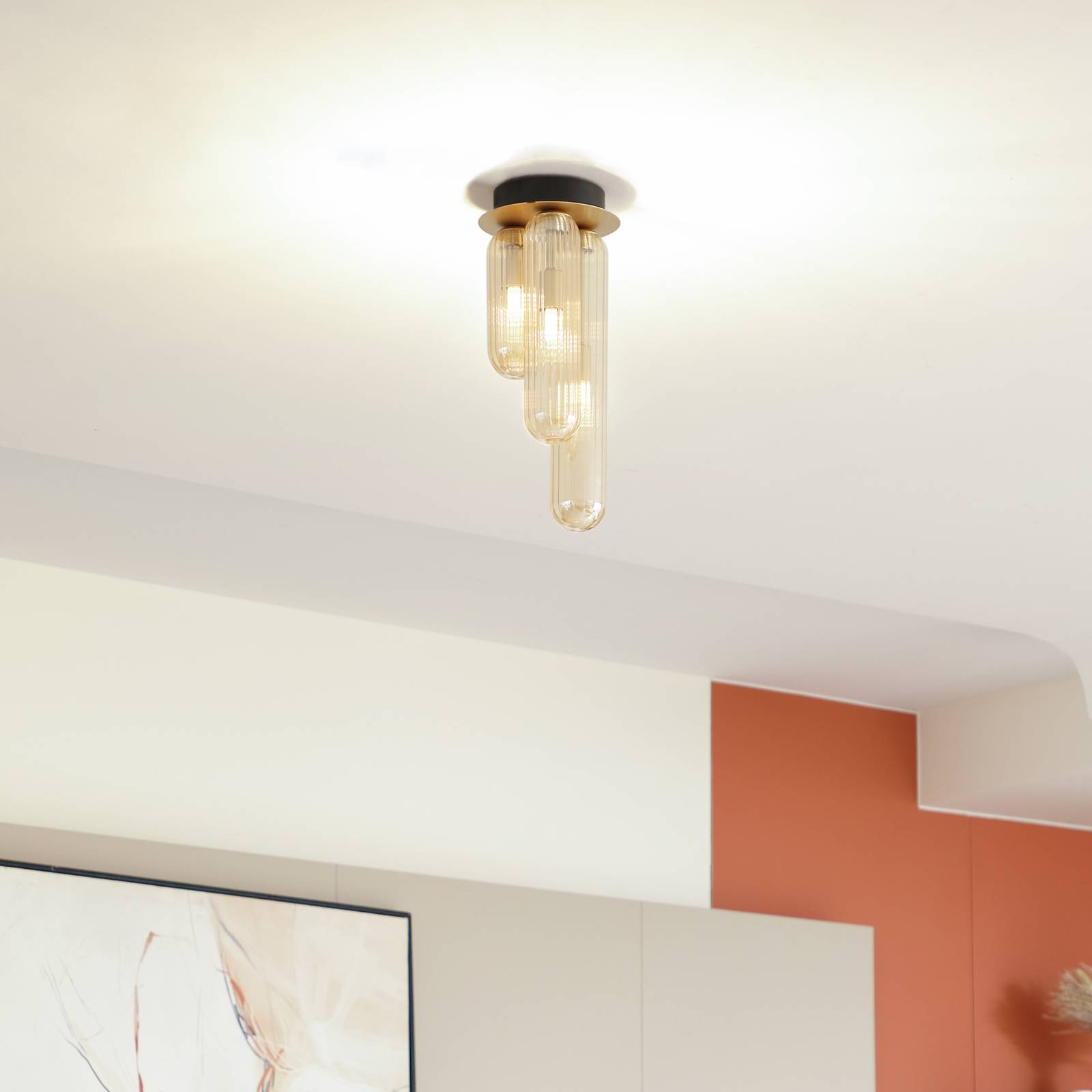 foto del prodotto lucande freylin in beige da vetro