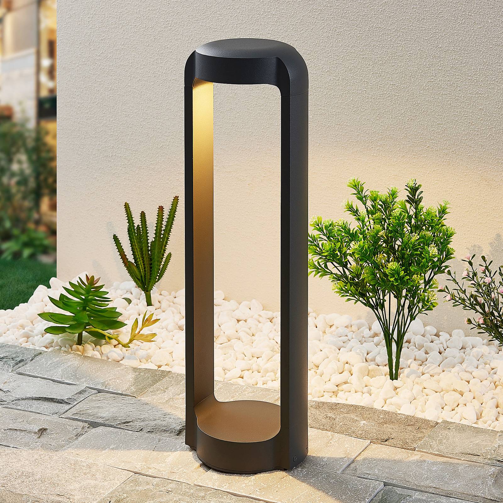 foto del prodotto lucande habsa lampioncino led, altezza 50 cm
