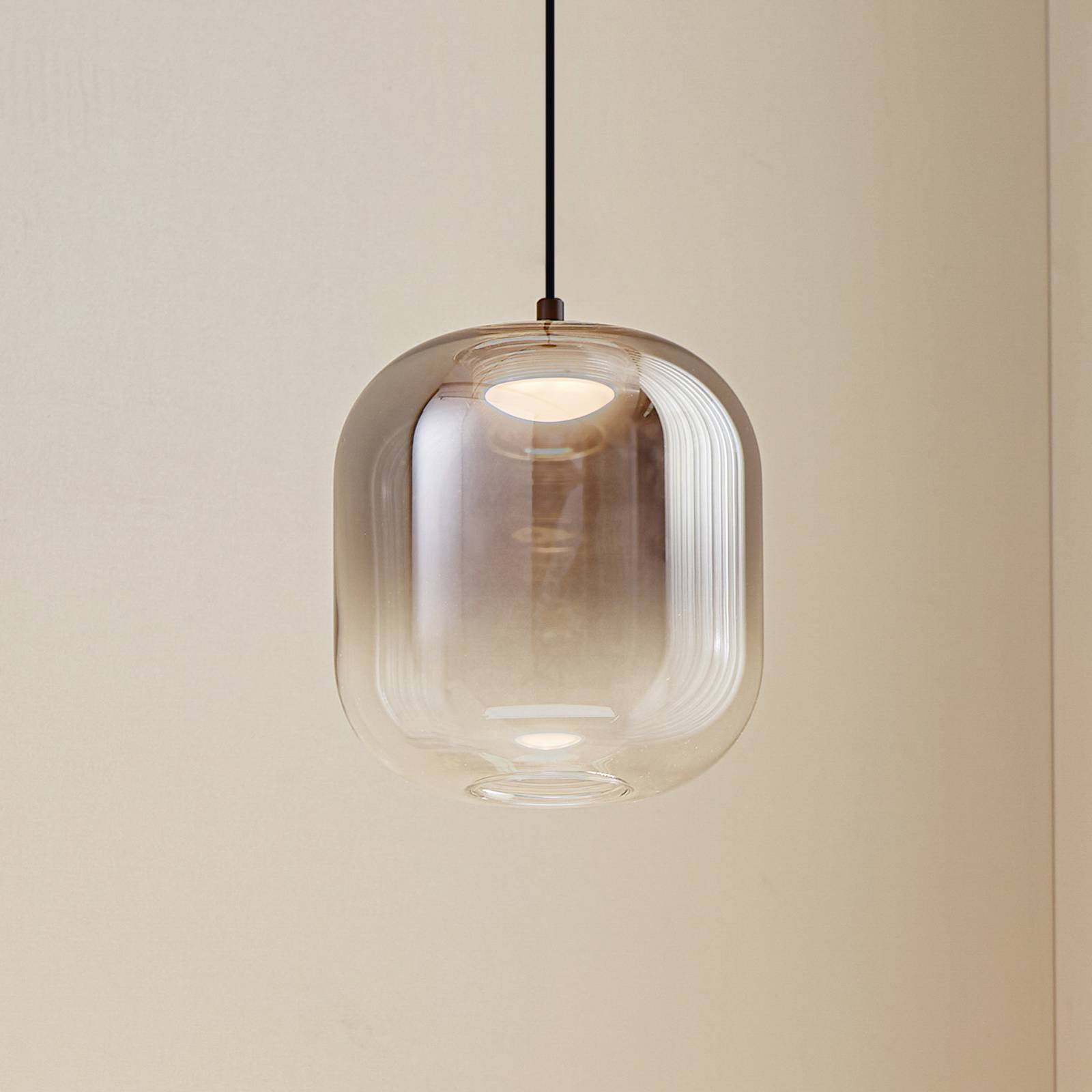foto del prodotto lucande lampada a sospensione avelina, 14 cm, a 1 luce, nero