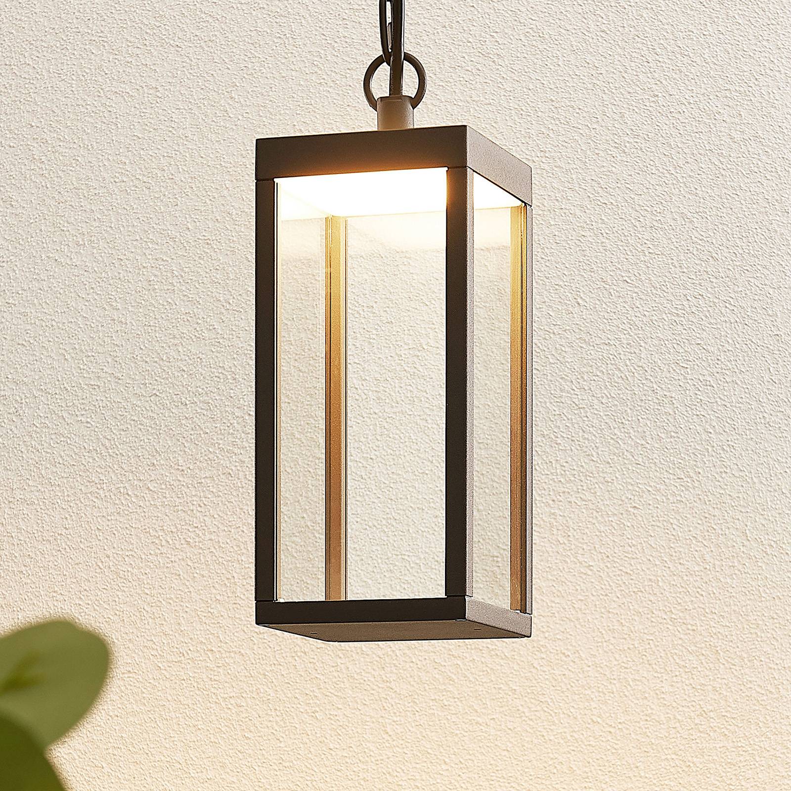 foto del prodotto lucande lampada a sospensione led da esterni cube, 26 cm