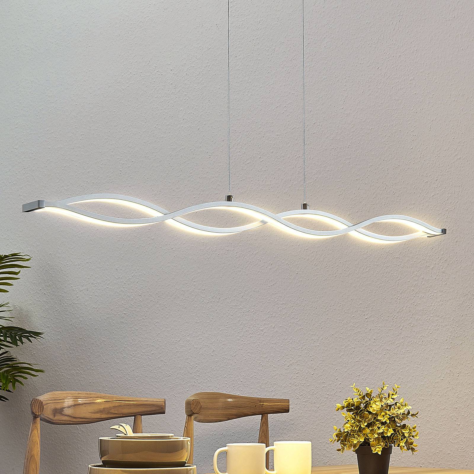 foto del prodotto lucande lampada a sospensione led roan, ondulata