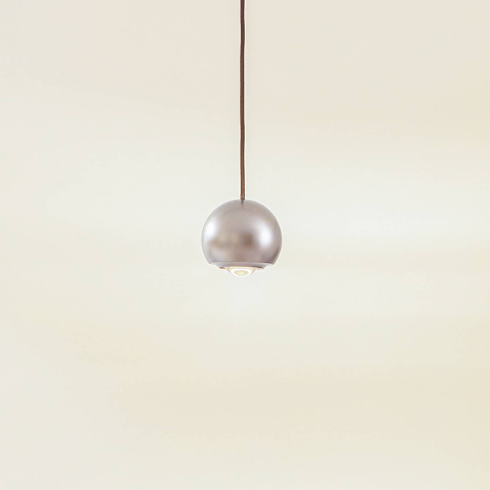 foto del prodotto lucande lampada a sospensione varineth, colore nichel, alluminio, 11 cm