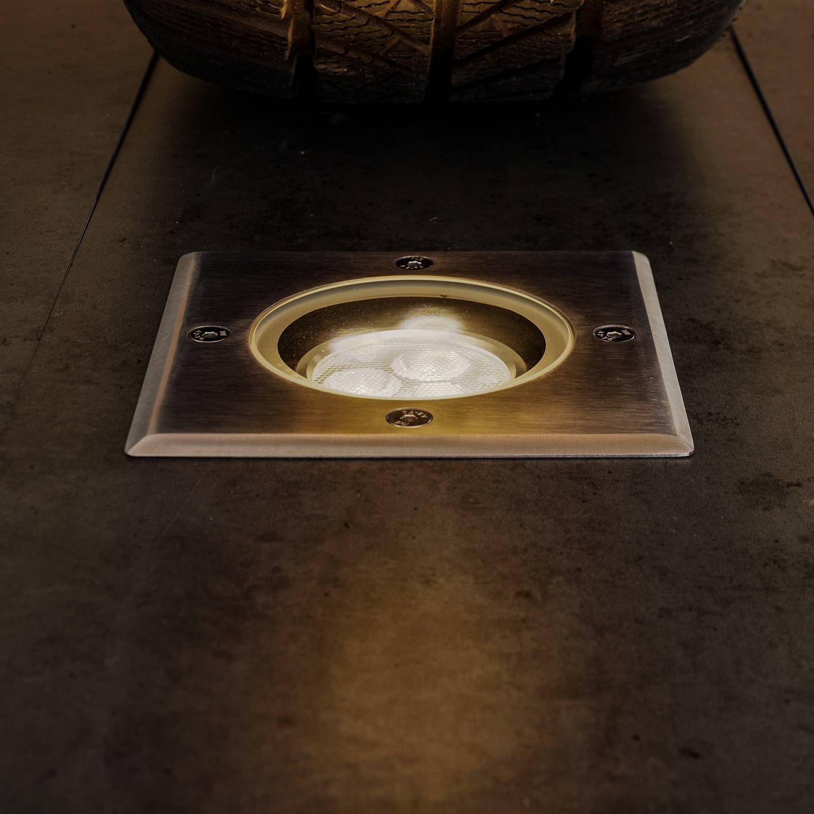 foto del prodotto lucande lampada da incasso per pavimento a led jos, angolare, orientabile, ip67