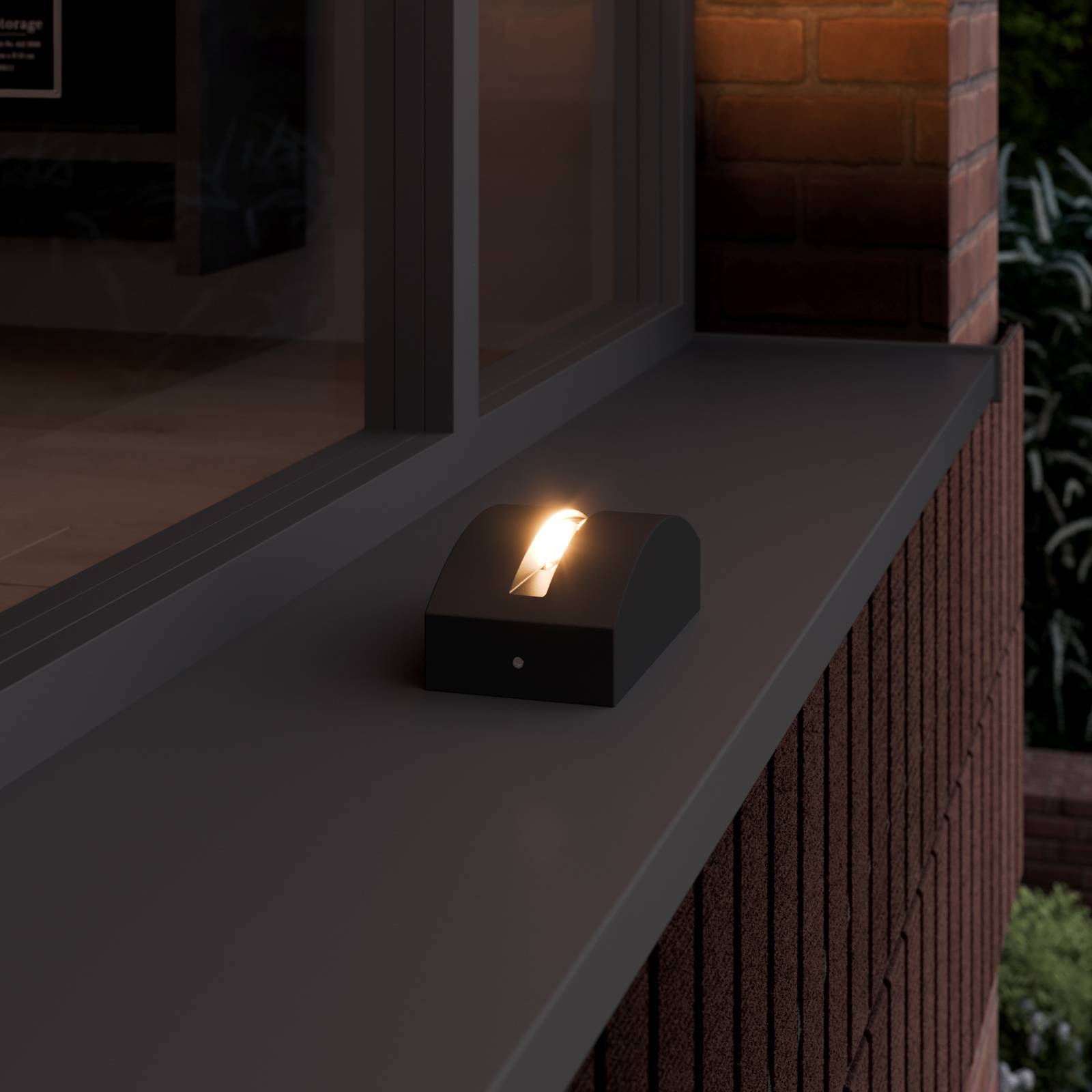 foto del prodotto lucande lampada led da esterno marka, alluminio grigio scuro