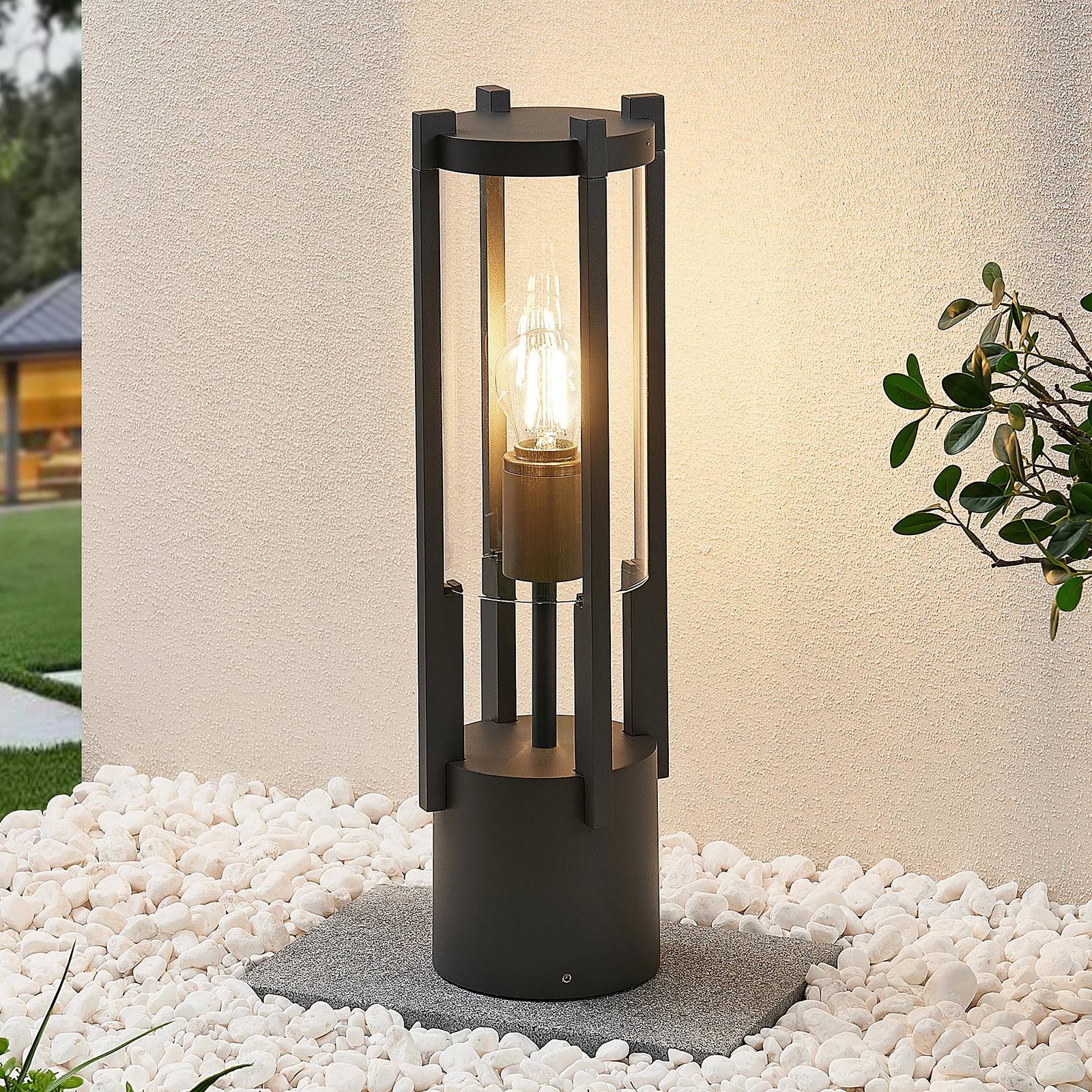 foto del prodotto lucande lampioncino brienne, 50 cm, antracite, metallo