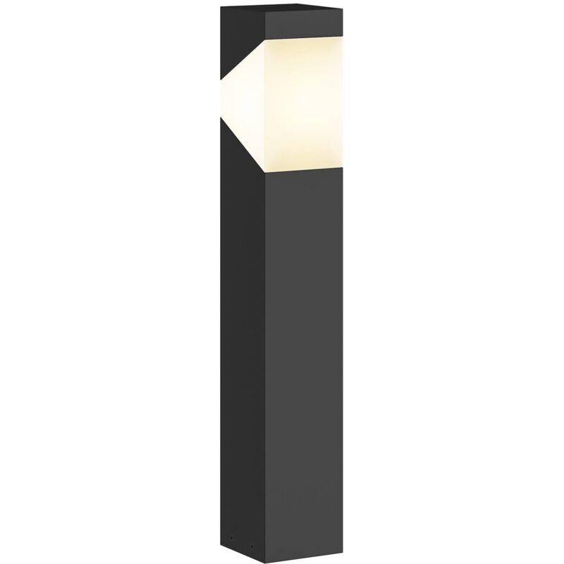foto del prodotto lucande lampioncino kiran, 60 cm, grigio, metallo, ip44, e27