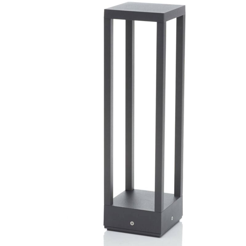 foto del prodotto lucande lampioncino led carlota, 50 cm, antracite, alluminio