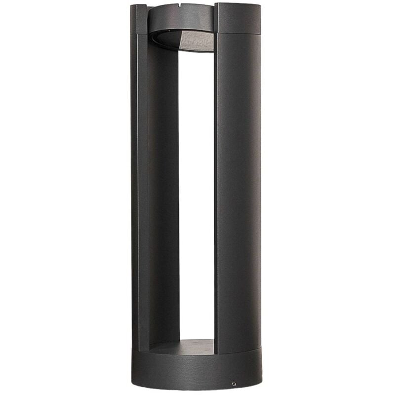 foto del prodotto lucande lampioncino led dylen, grigio, metallo, 50 cm, ip65