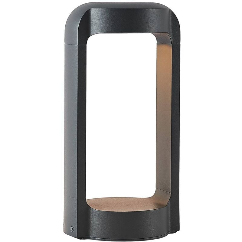 foto del prodotto lucande lampioncino led habsa, 30 cm, antracite, metallo