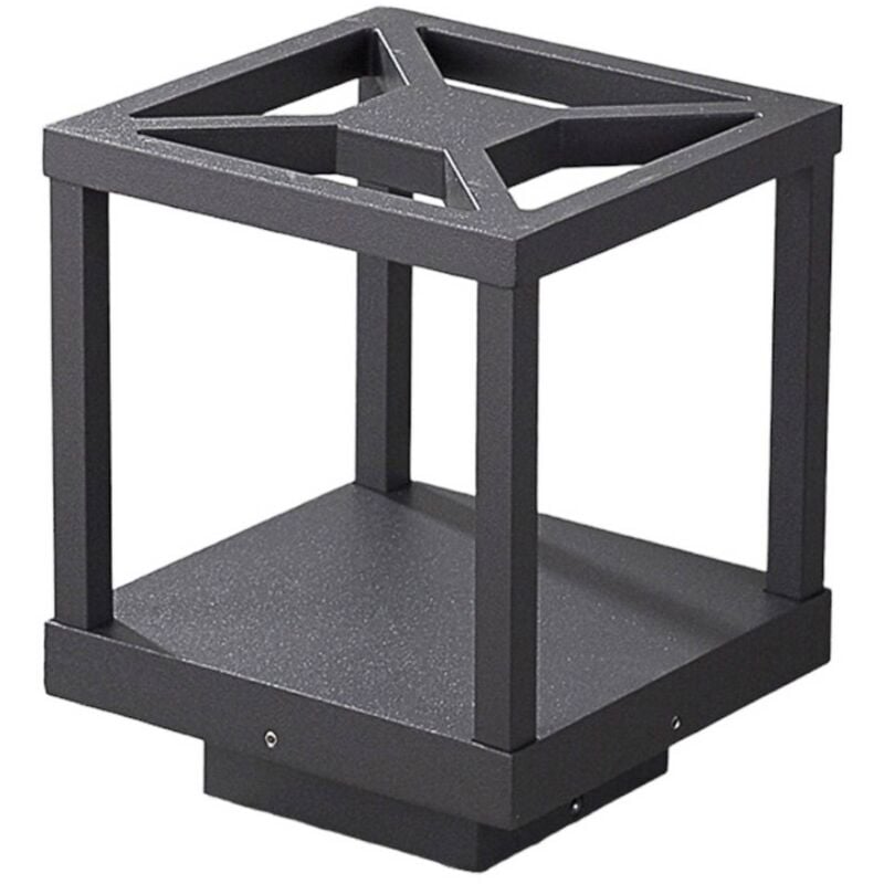 foto del prodotto lucande lampioncino led lealan, nero, metallo, 23 cm, ip54