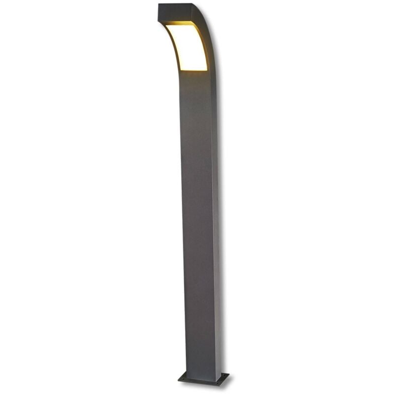 foto del prodotto lucande lampione a led lennik, 100 cm, antracite, metallo