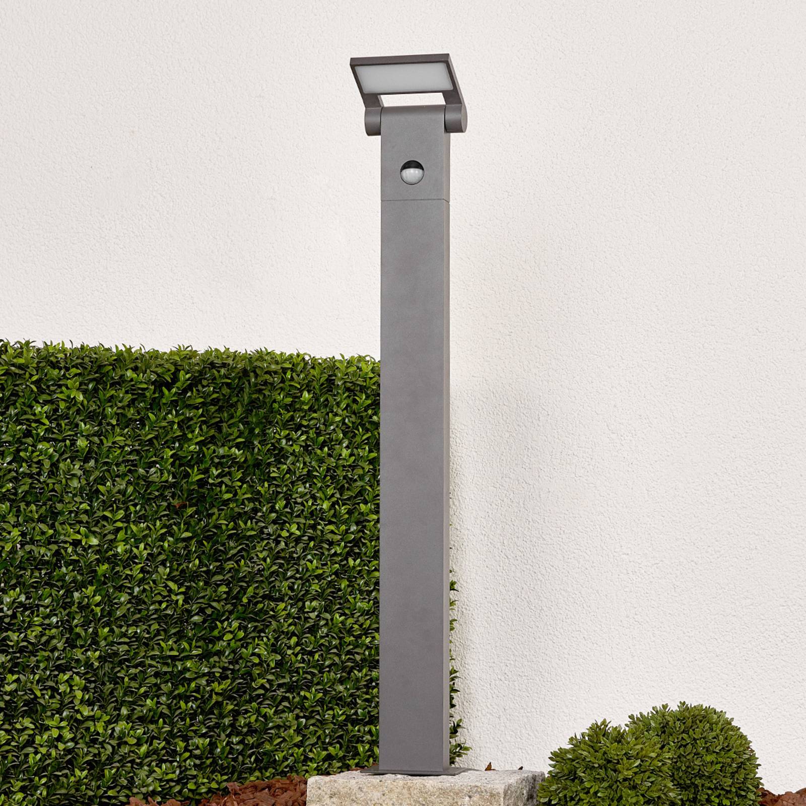 foto del prodotto lucande lampione a led marius con sensore, 80 cm