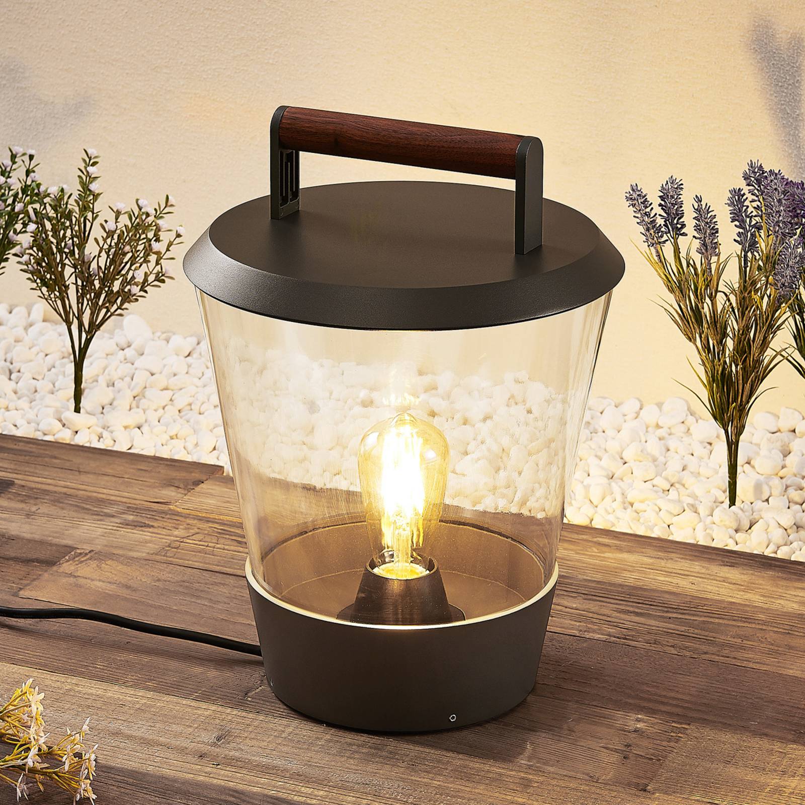 foto del prodotto lucande larkyn lampada da tavolo decorativa