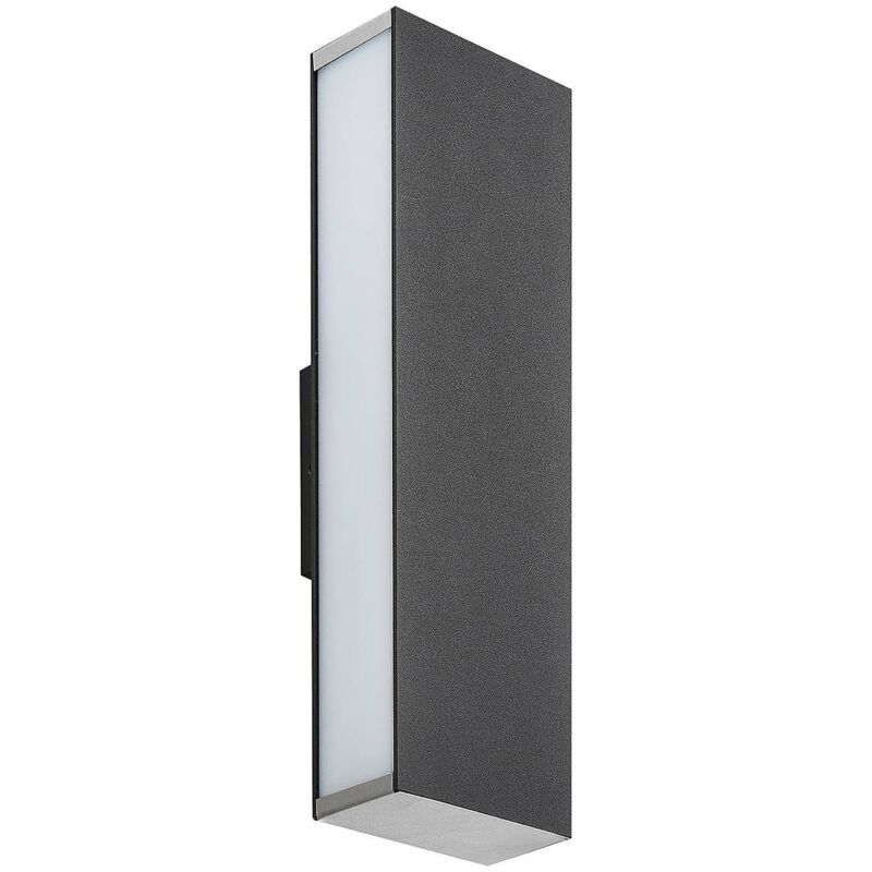 foto del prodotto lucande led aegisa in nero da acciaio inox