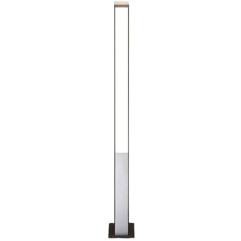 foto del prodotto lucande led aegisa in nero da acciaio inox