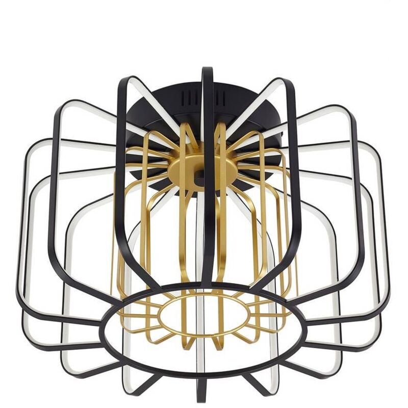 foto del prodotto lucande led birger in nero da metallo