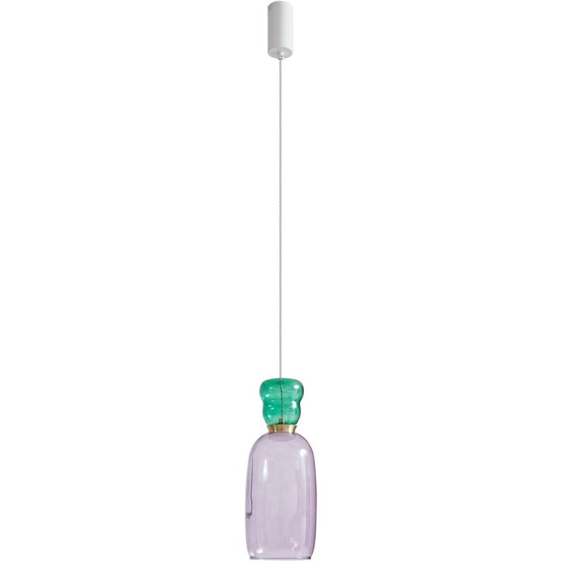 foto del prodotto lucande led fay in rosa da vetro