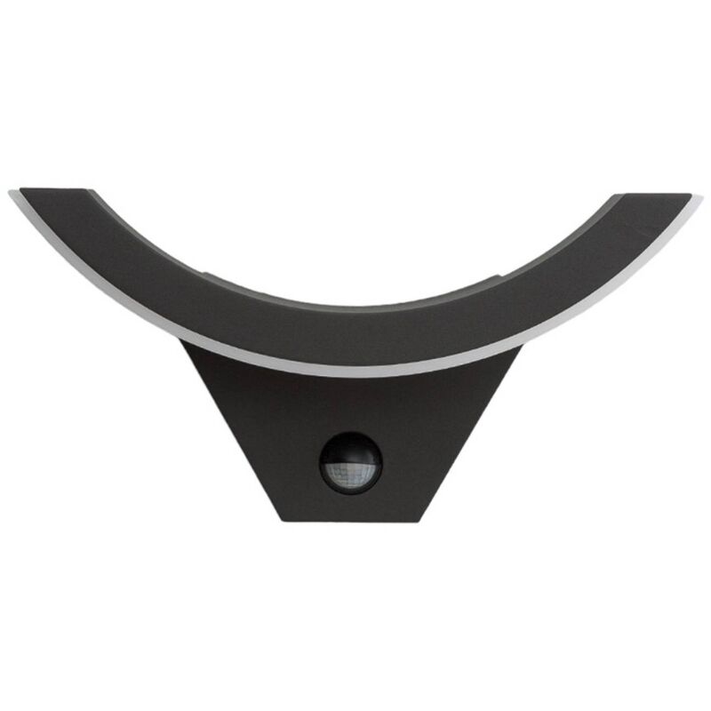foto del prodotto lucande led half in nero da alluminio