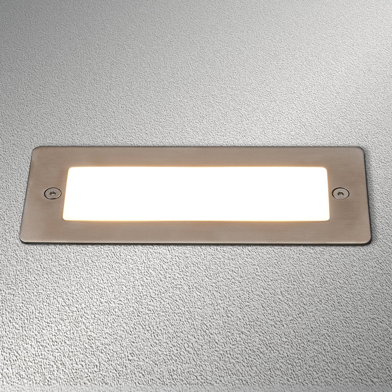 foto del prodotto lucande led holly in grigio da acciaio inox