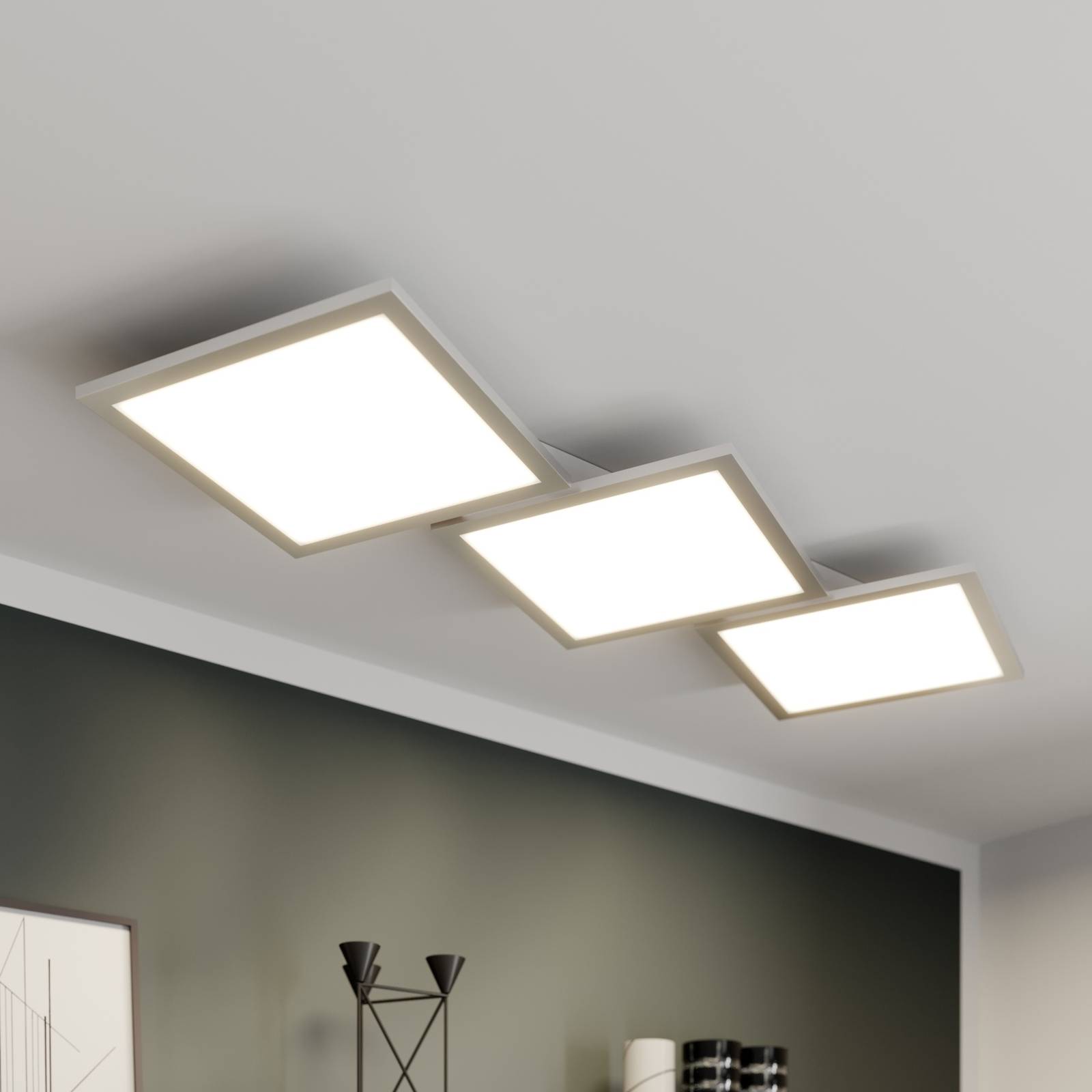 foto del prodotto lucande led ilira in grigio da alluminio