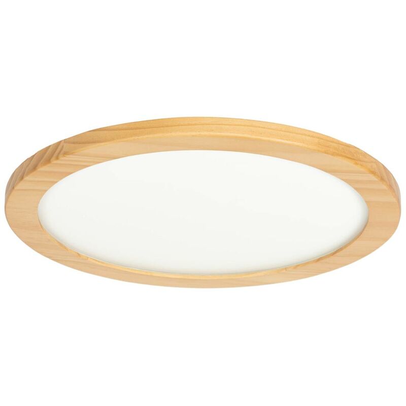 foto del prodotto lucande led joren in ocra da legno