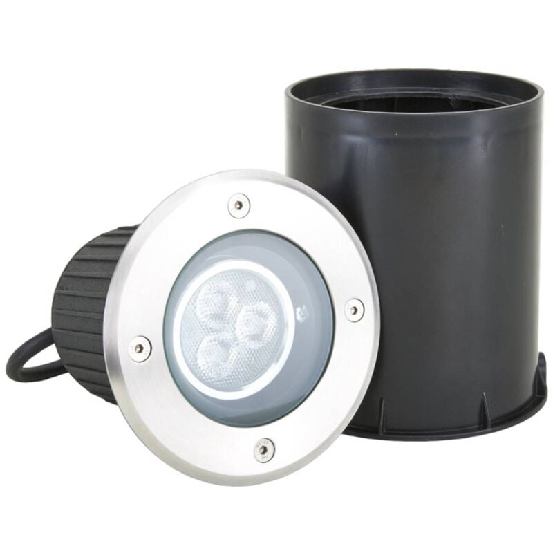 foto del prodotto lucande led jos in grigio da acciaio inox