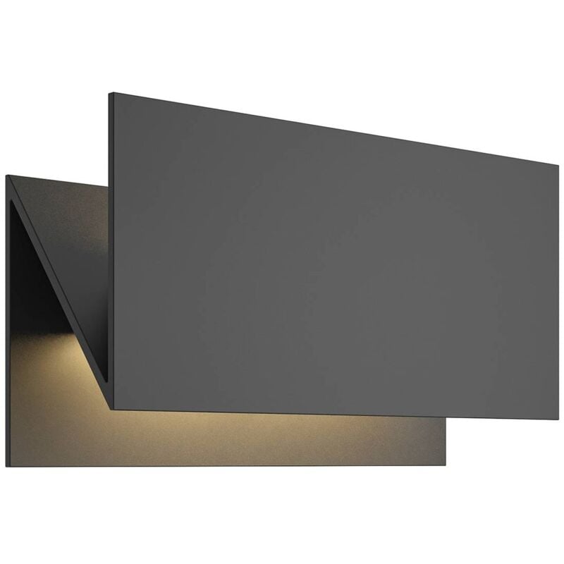 foto del prodotto lucande led meja in nero da alluminio