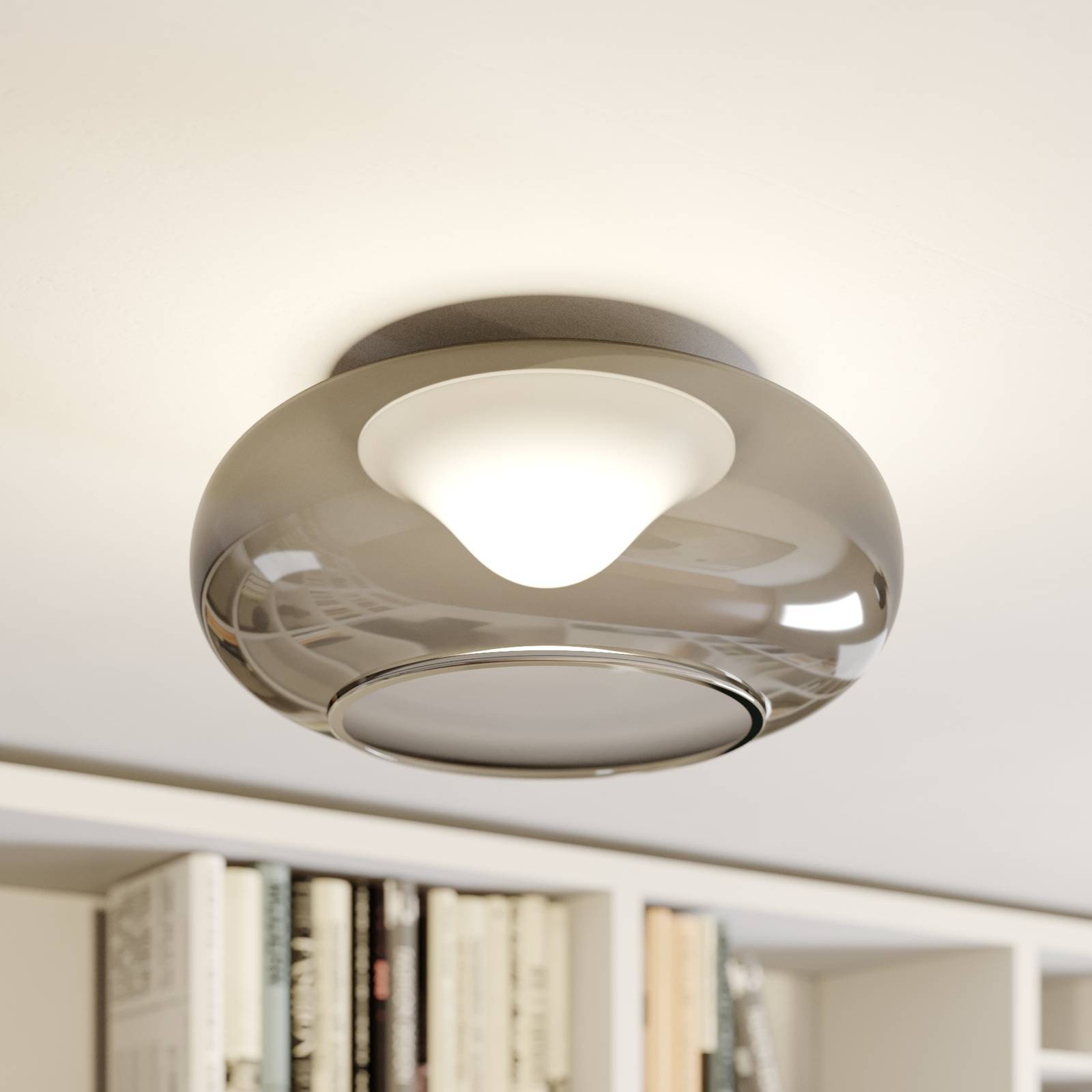 foto del prodotto lucande led mijo in grigio da vetro