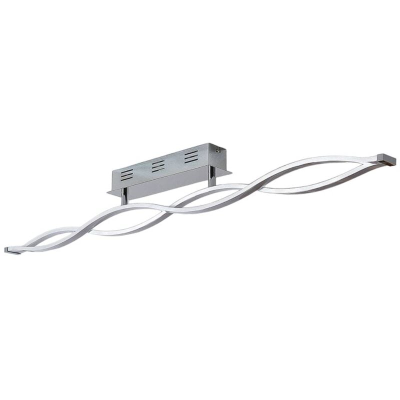 foto del prodotto lucande led roan in argento da plastica