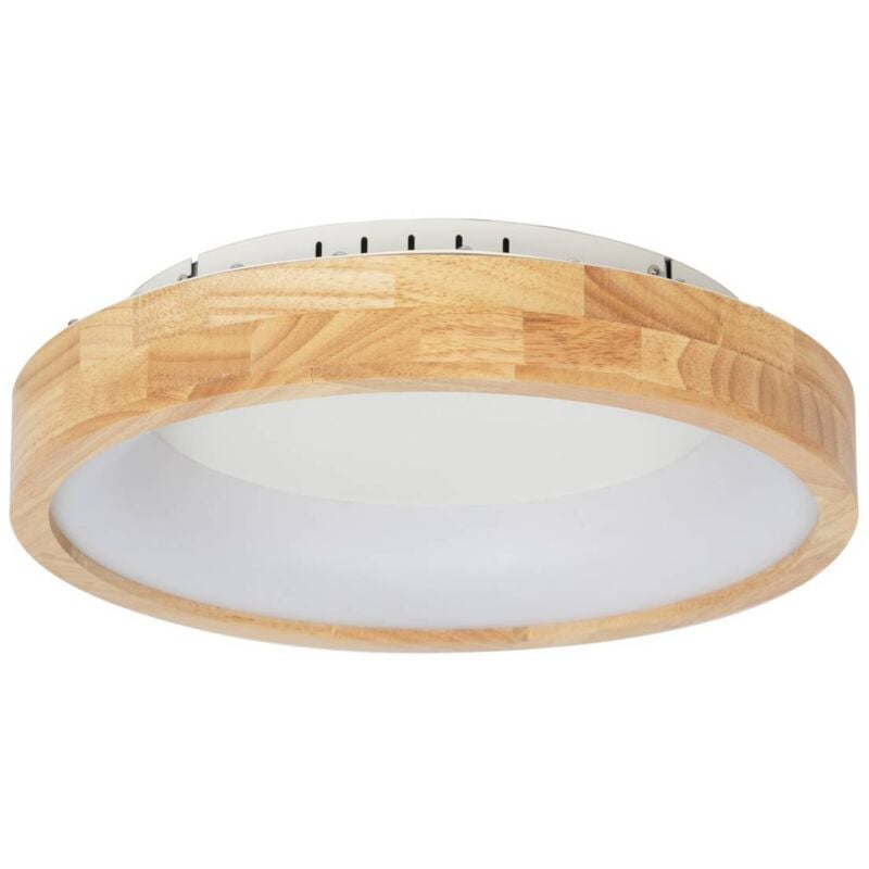 foto del prodotto lucande led samvel in ocra da legno