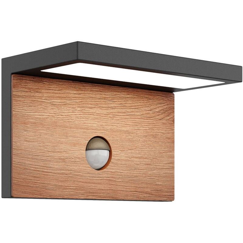 foto del prodotto lucande lignus applique led da esterni, sensore