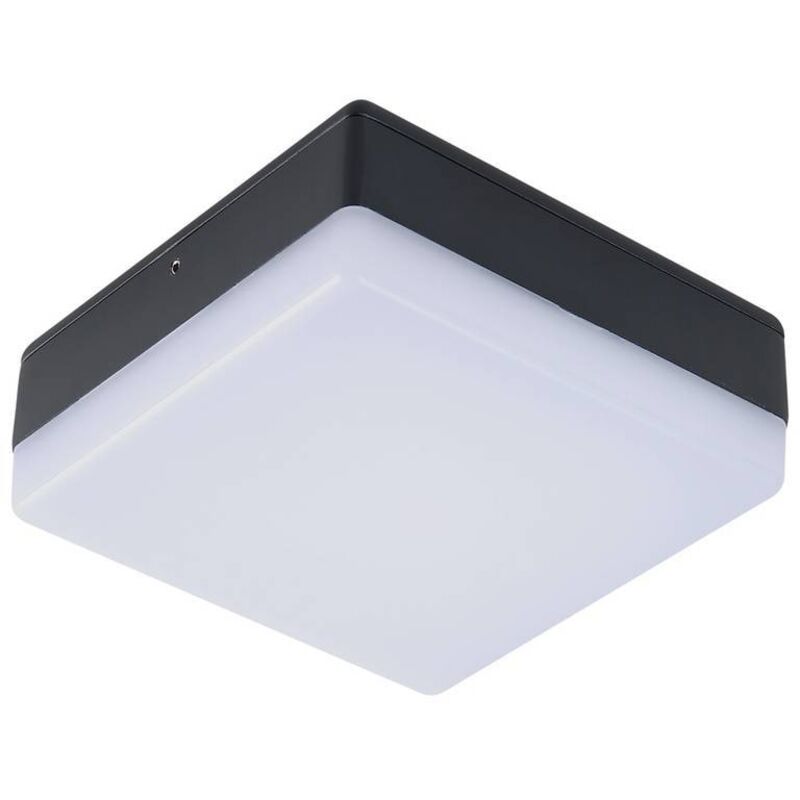 foto del prodotto lucande plafoniera led thilo, 16 cm, antracite, sensore, ip54