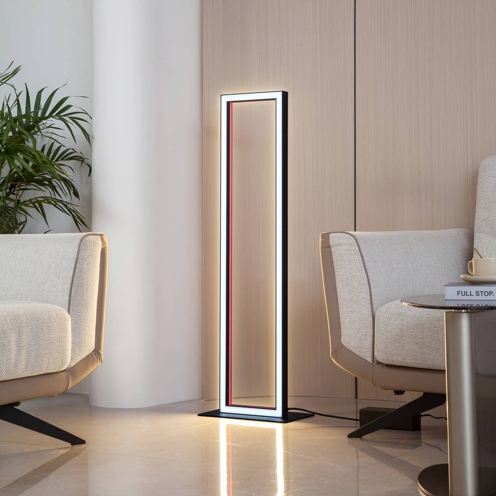 foto del prodotto lucande smart piantana led tjado, rgb, cct, telecomando