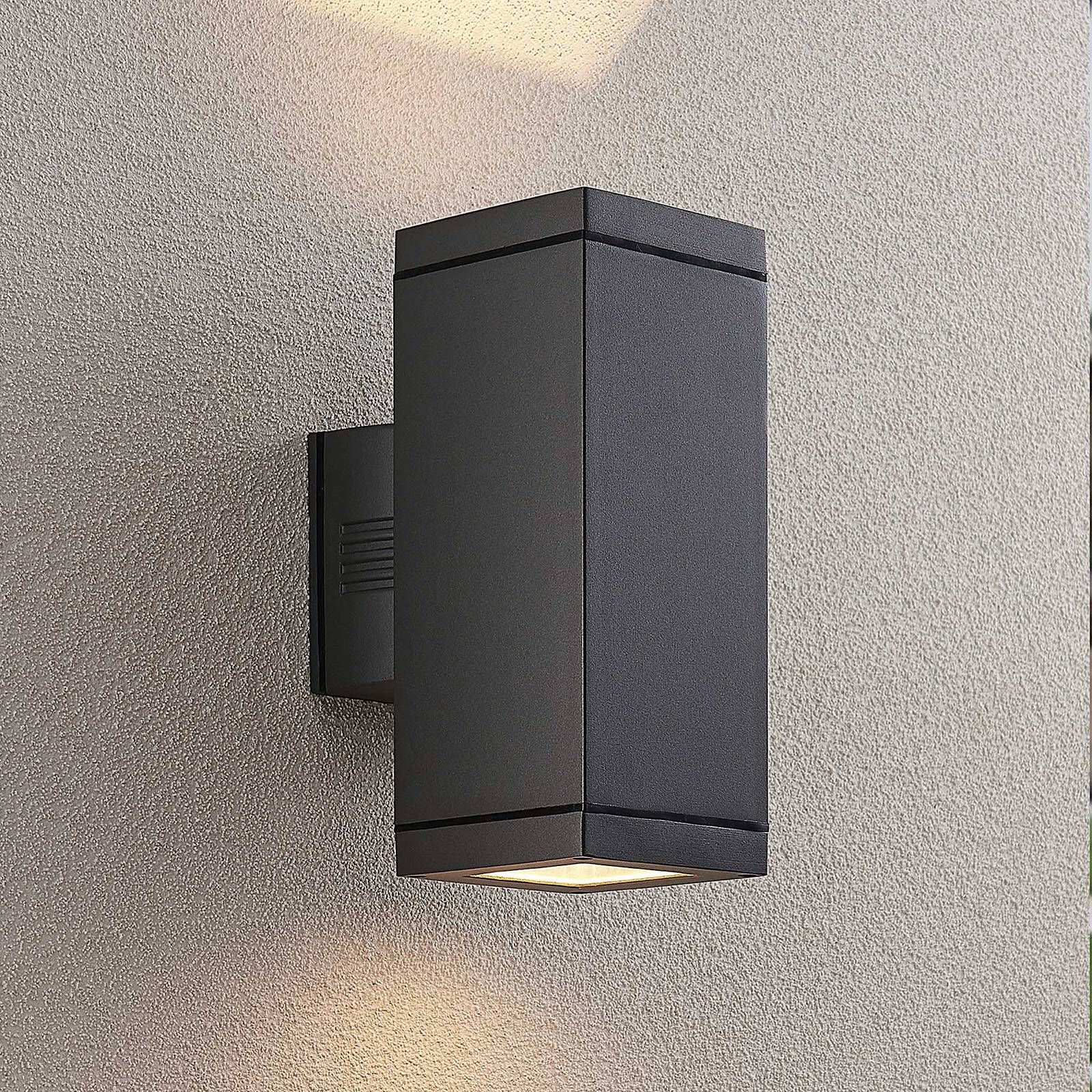 foto del prodotto lucande stani applique da esterno, e27, a 2 luci