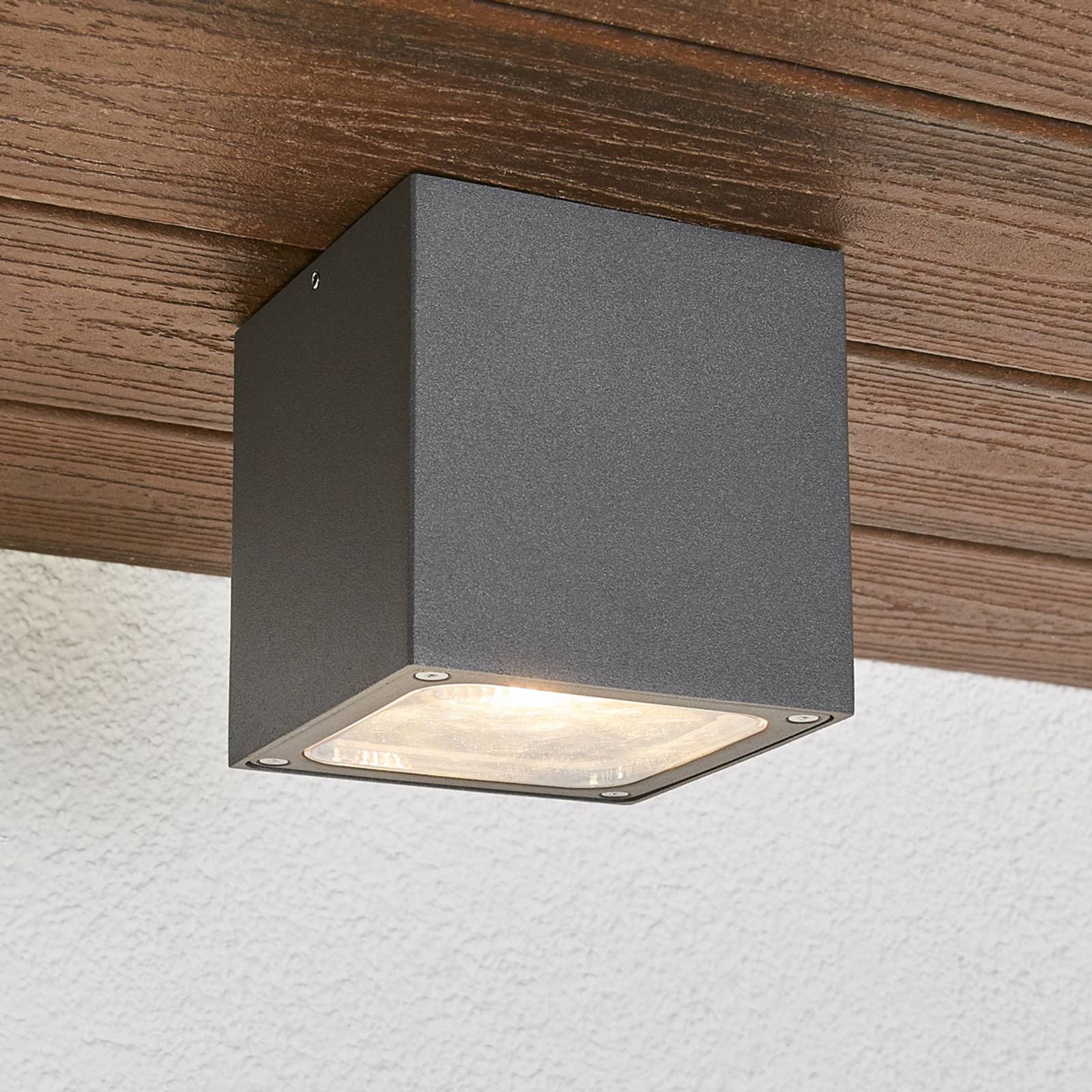 foto del prodotto lucande tanea - plafoniera led cubica, ip54