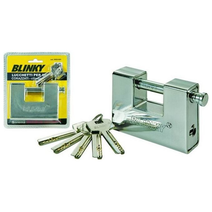 foto del prodotto lucchetti blinky per serrande corazzati cilindro euro mm. 90