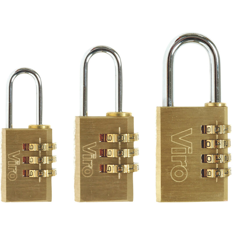 foto del prodotto lucchetti in ottone a combinazione variabile viro 38 mm