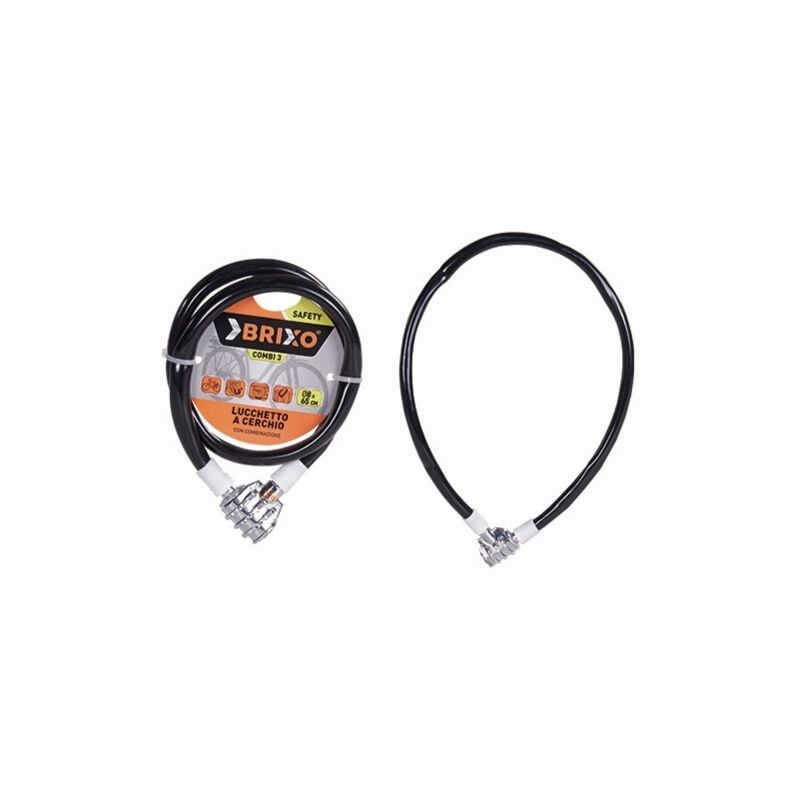 foto del prodotto lucchetti lucchetto brixo a cerchio per cicli biciclette cm.8x65